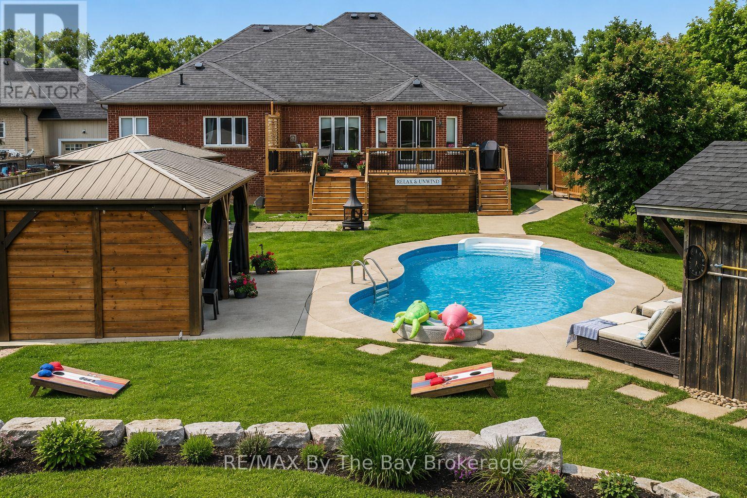 Fully Fenced Yard with In-Ground Pool