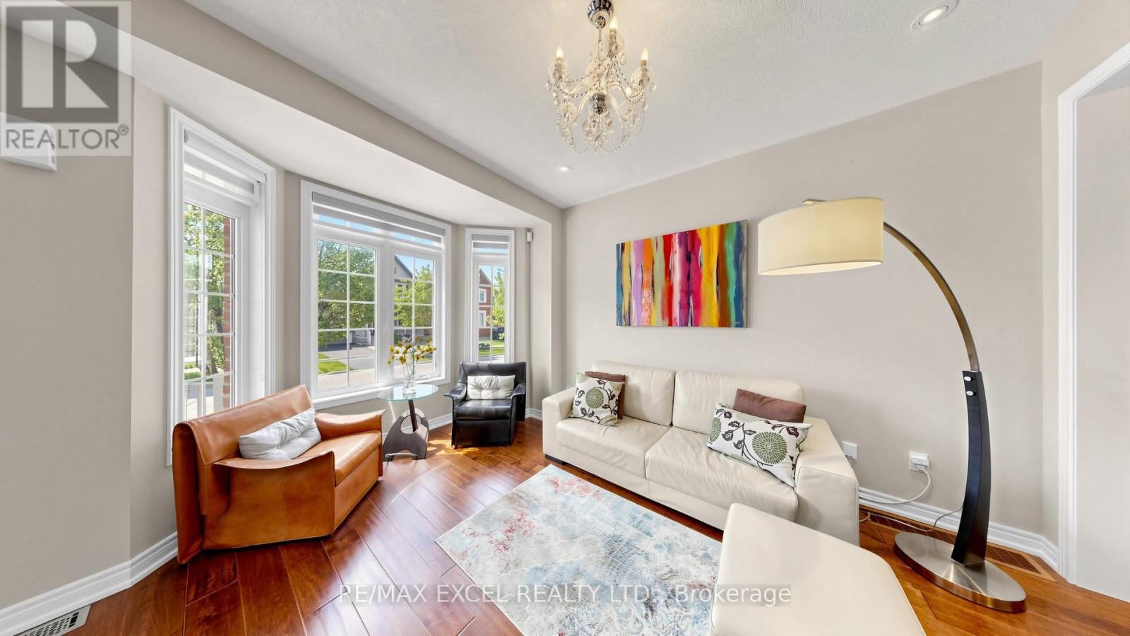 Living Room with Bay Windows