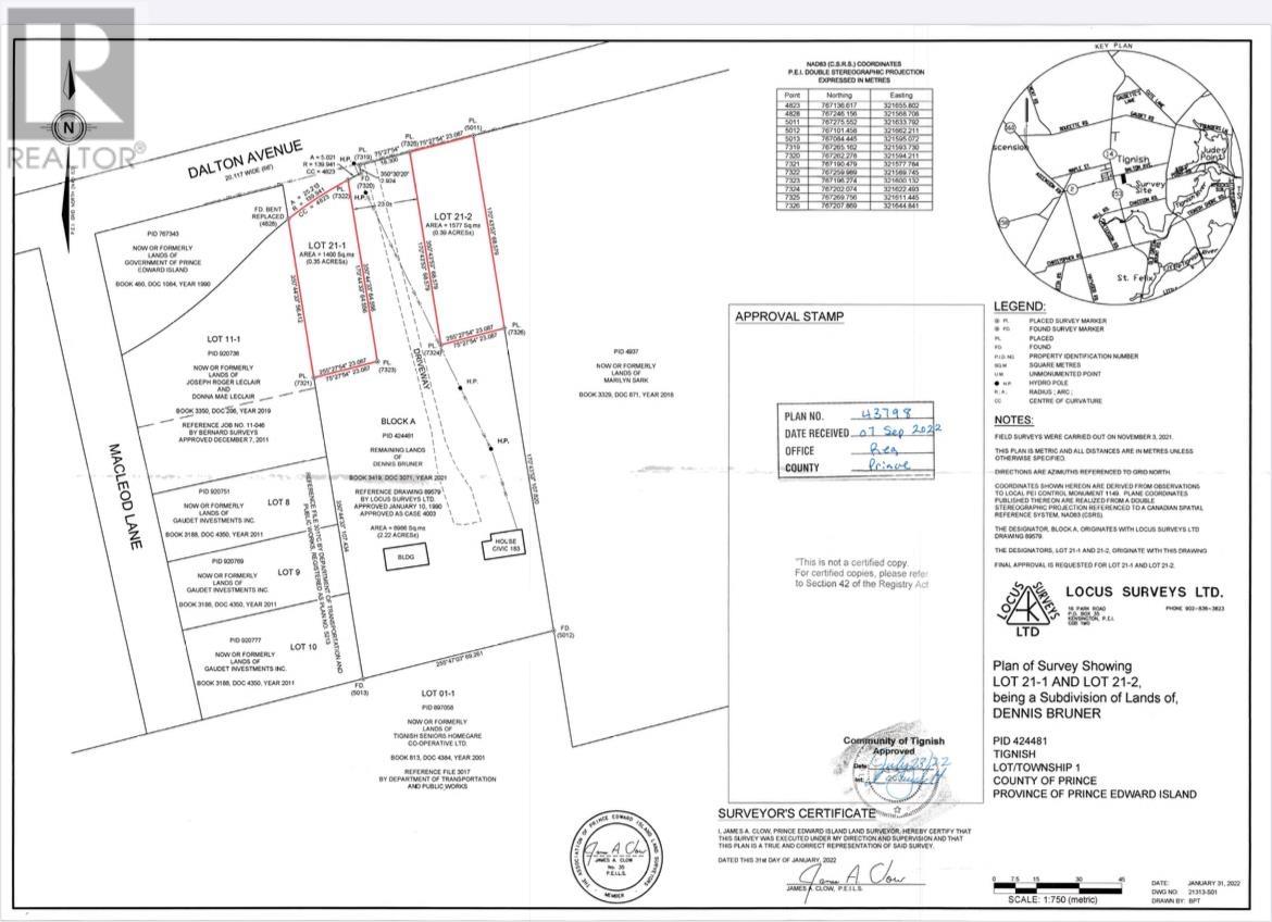 LOT 21-2 Dalton Avenue, Tignish — photo 2