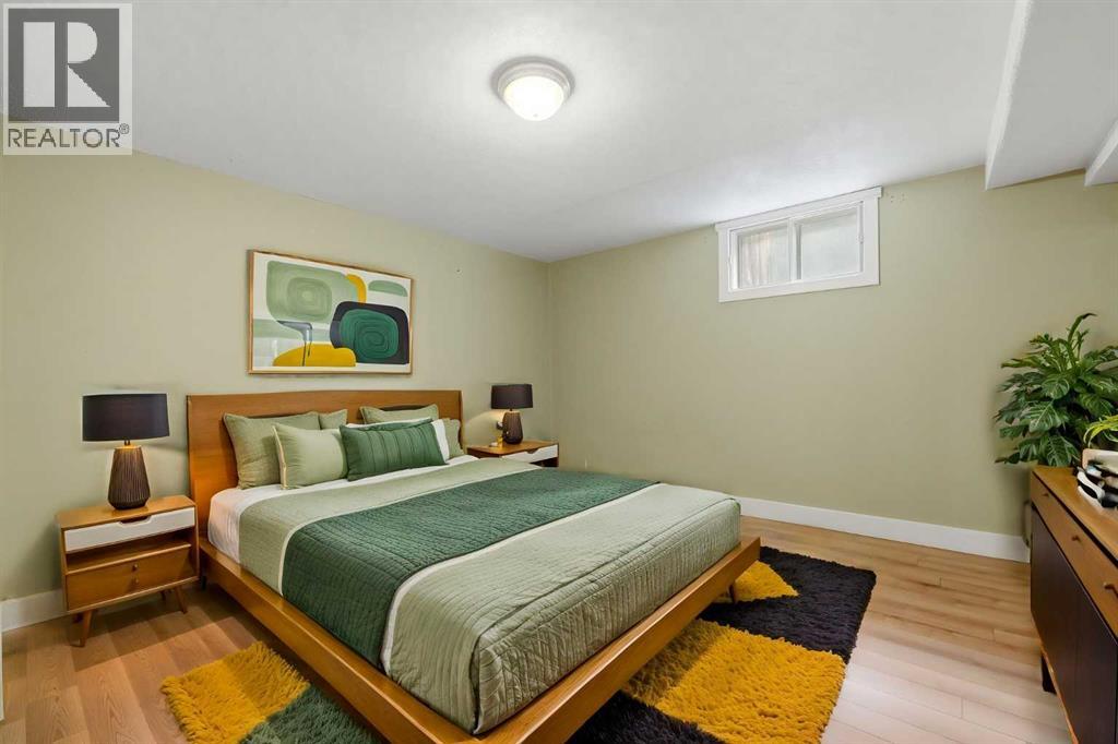 basement bedroom #2 with virtual staging