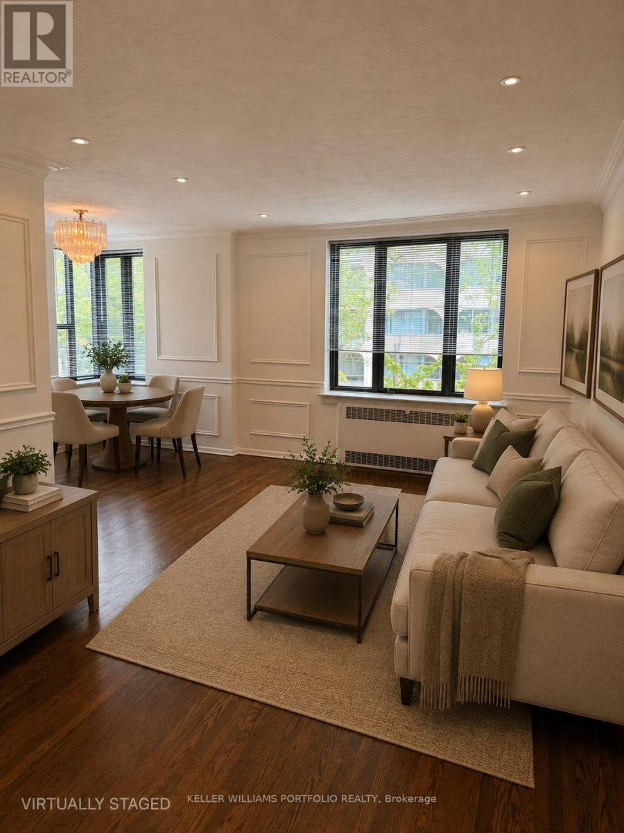 Virtually staged Living/dining
