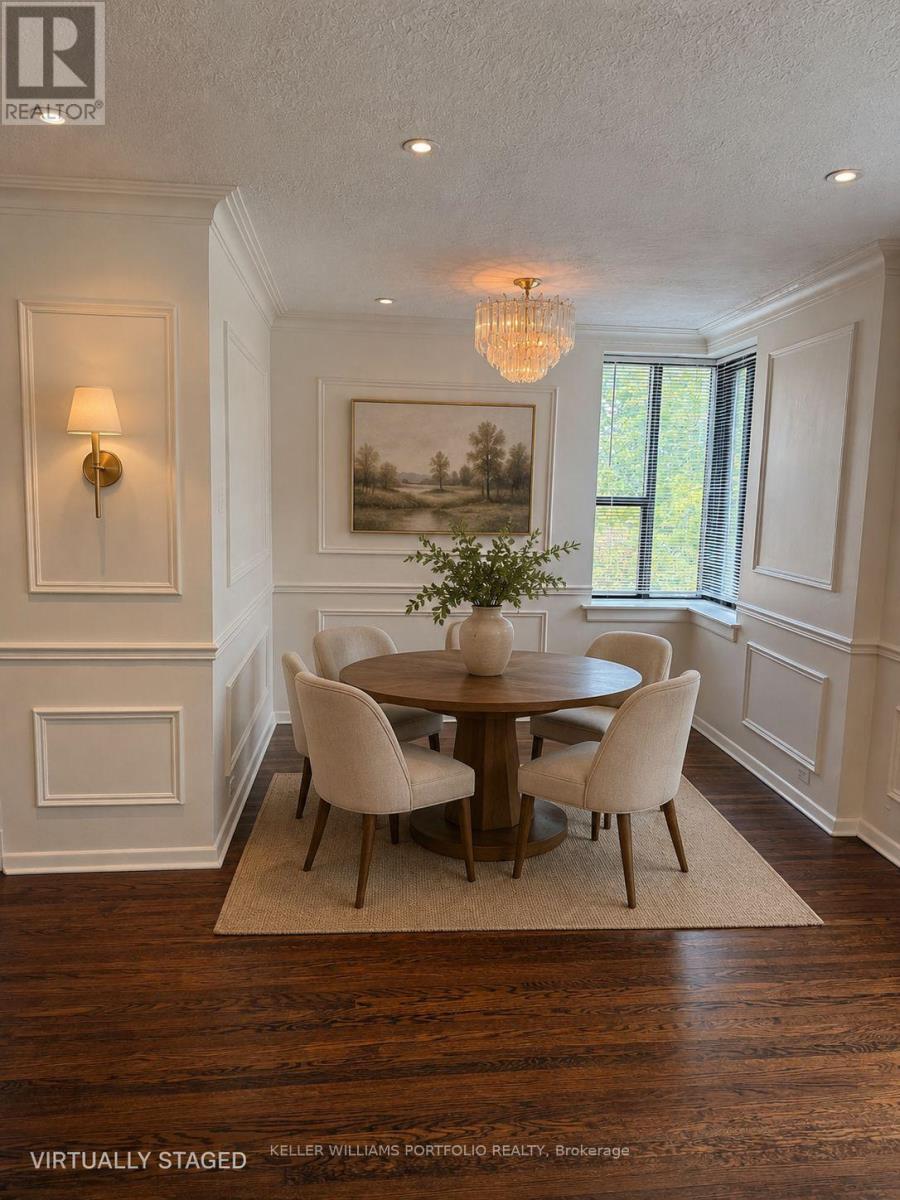Virtually staged  dining room