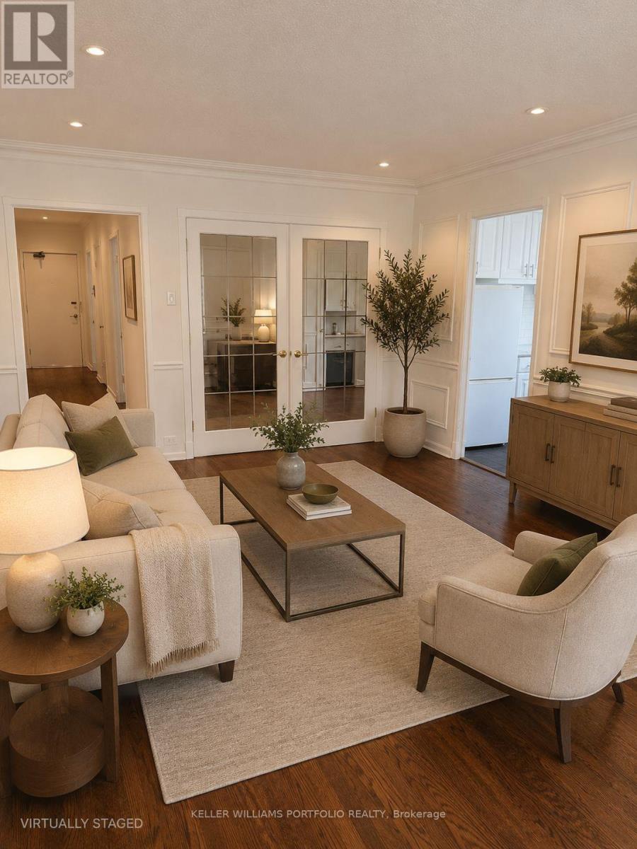 Virtually staged Living room
