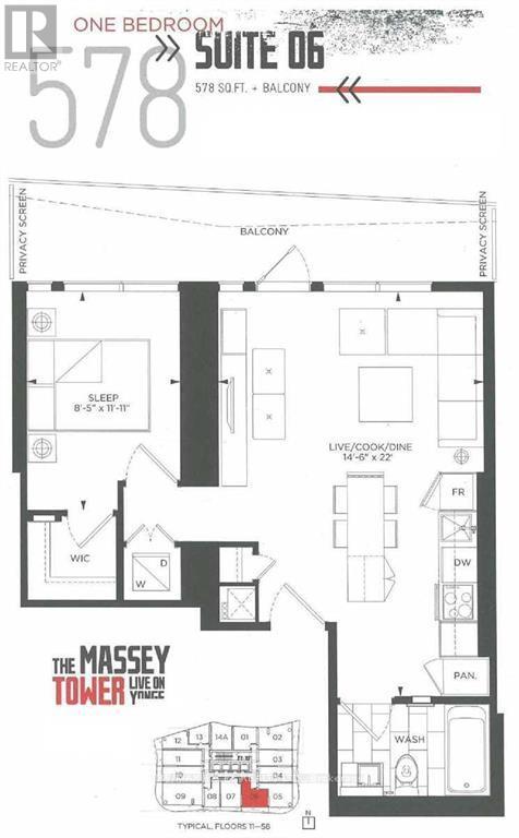 Listing photo of 2106 - 197 YONGE STREET