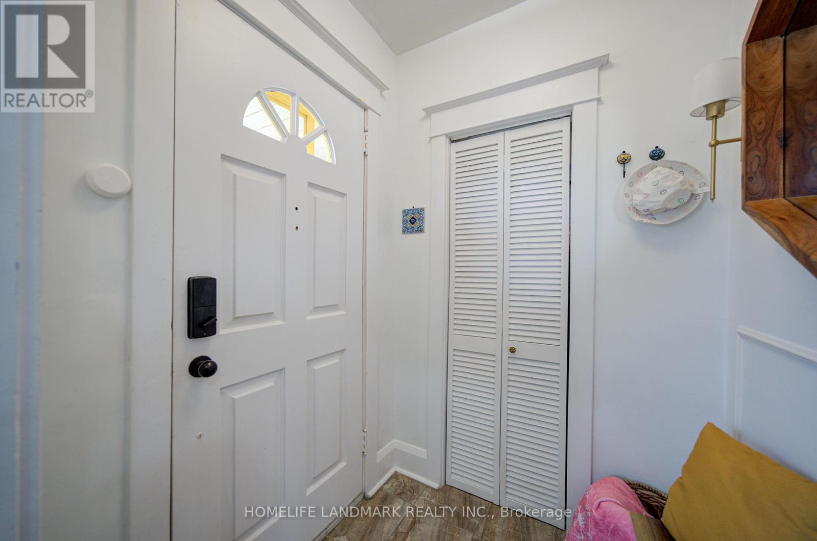 foyer with coat closet