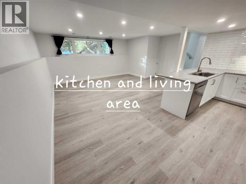 EXPANSIVE LIVING AND KITCHEN IN LOWER LEVEL