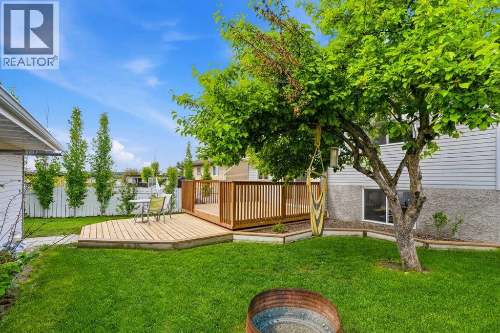 Large backyard with fire pit