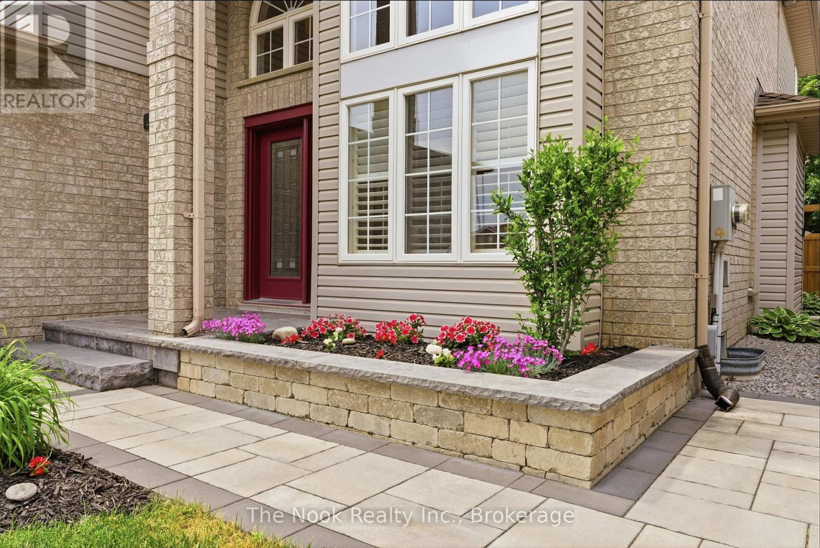 Walkways, raised garden bed