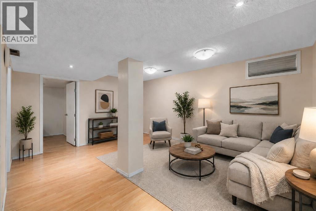 Basement recreational room (virtually staged)