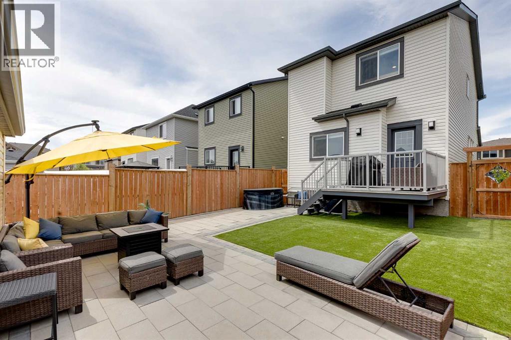 Fully fenced in yard