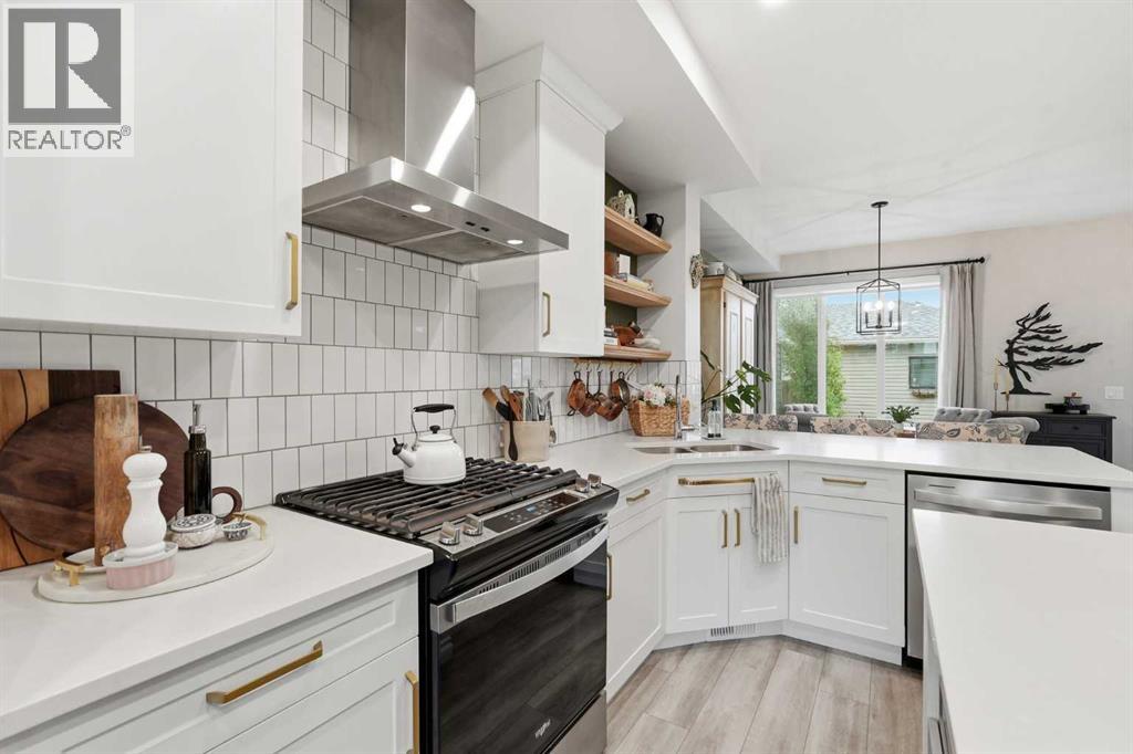 You can see out the window when you're in the kitchen