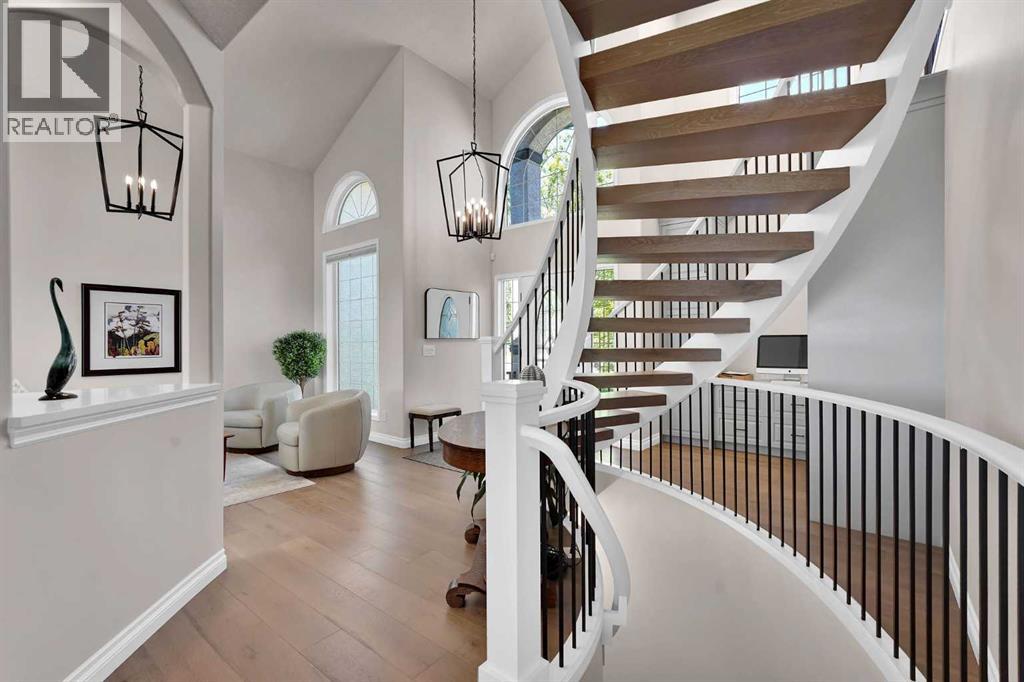 The curved open staircase needs to be seen to be appreciated
