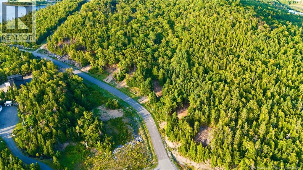 Elevation of Lot C-9/10 allows for a water view of the Kennebecasis River over the tree tops.