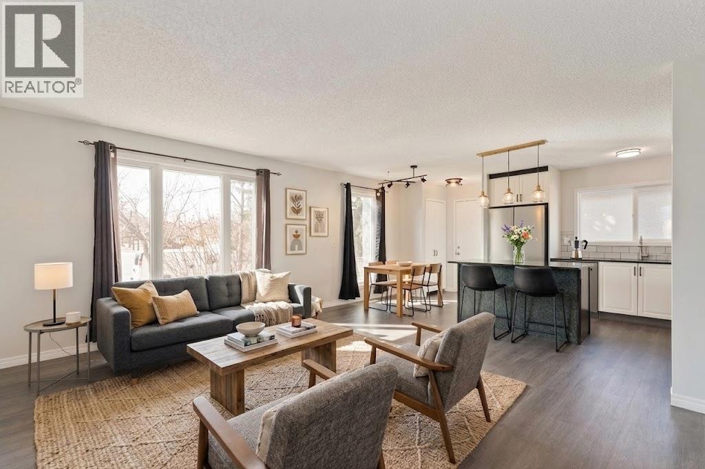 Staged Photo of Living Room - Kitchen