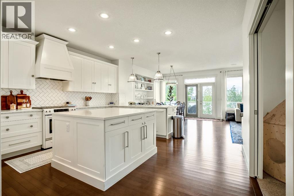 Designer Kitchen with Expansive Central Island