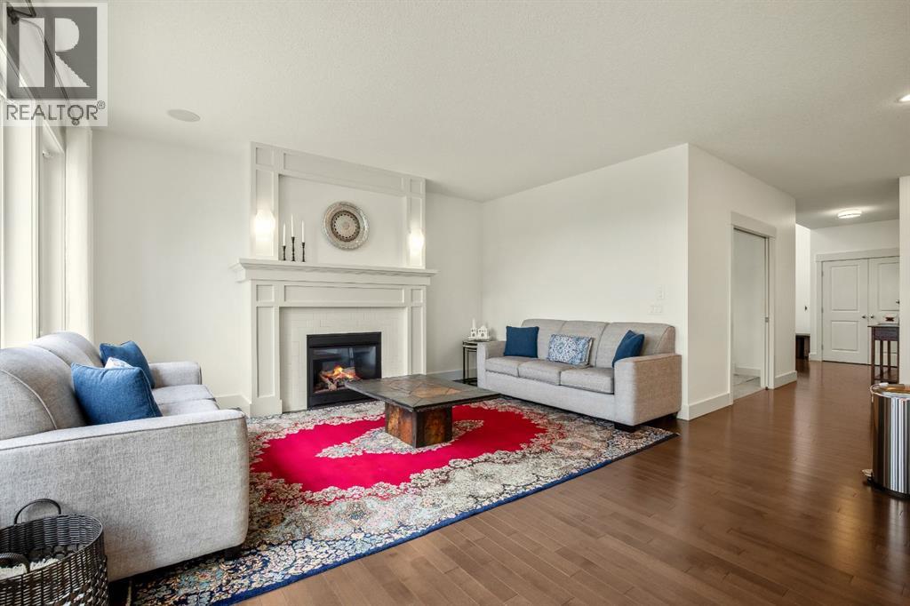 Inviting Living Room with Gas Fireplace