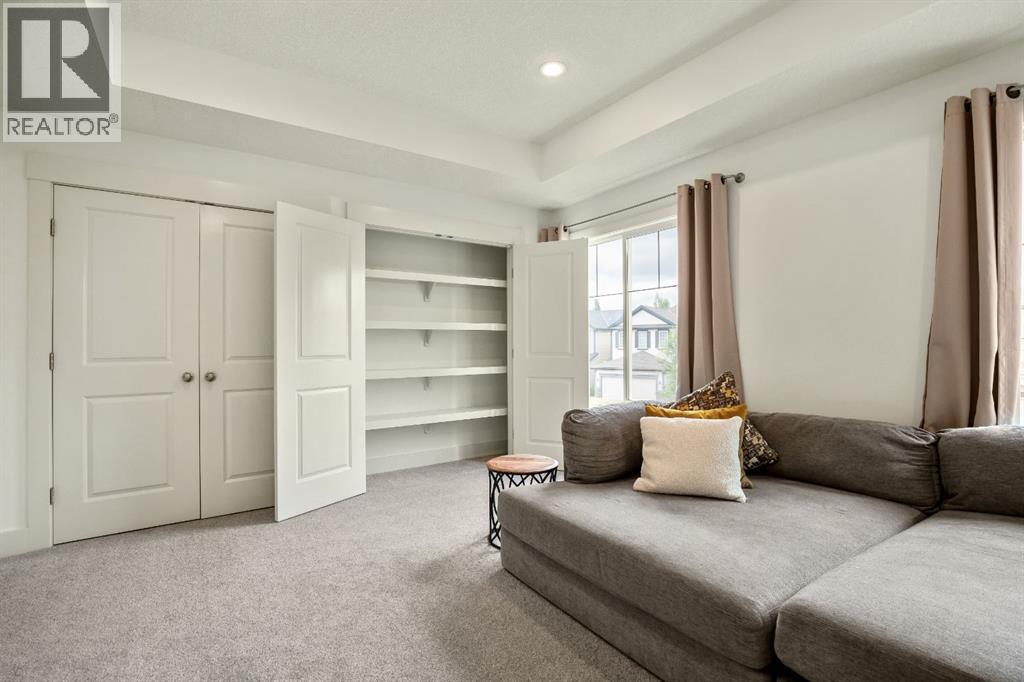 Upper-Level Bonus Room with Built-In Storage Space