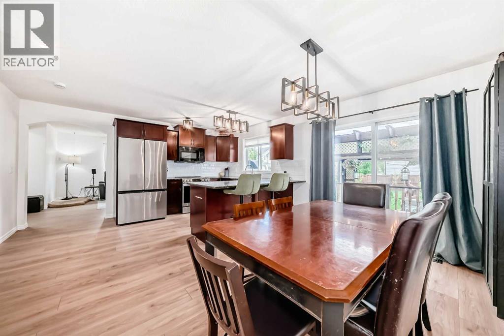dining area and kitchen