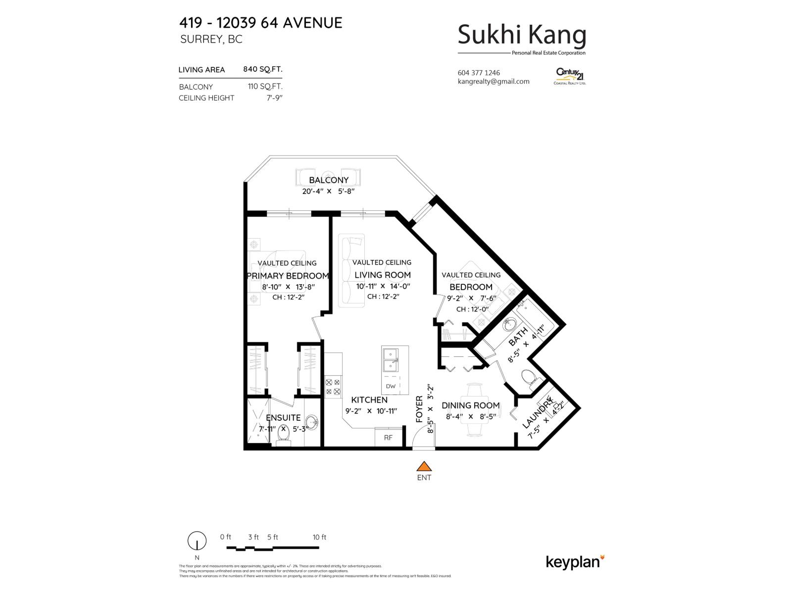 2 Bed, 2 Bath Apartment for Sale in Surrey – 419 12039 64 AVENUE, Surrey – MLS# R3134882 - Image 39