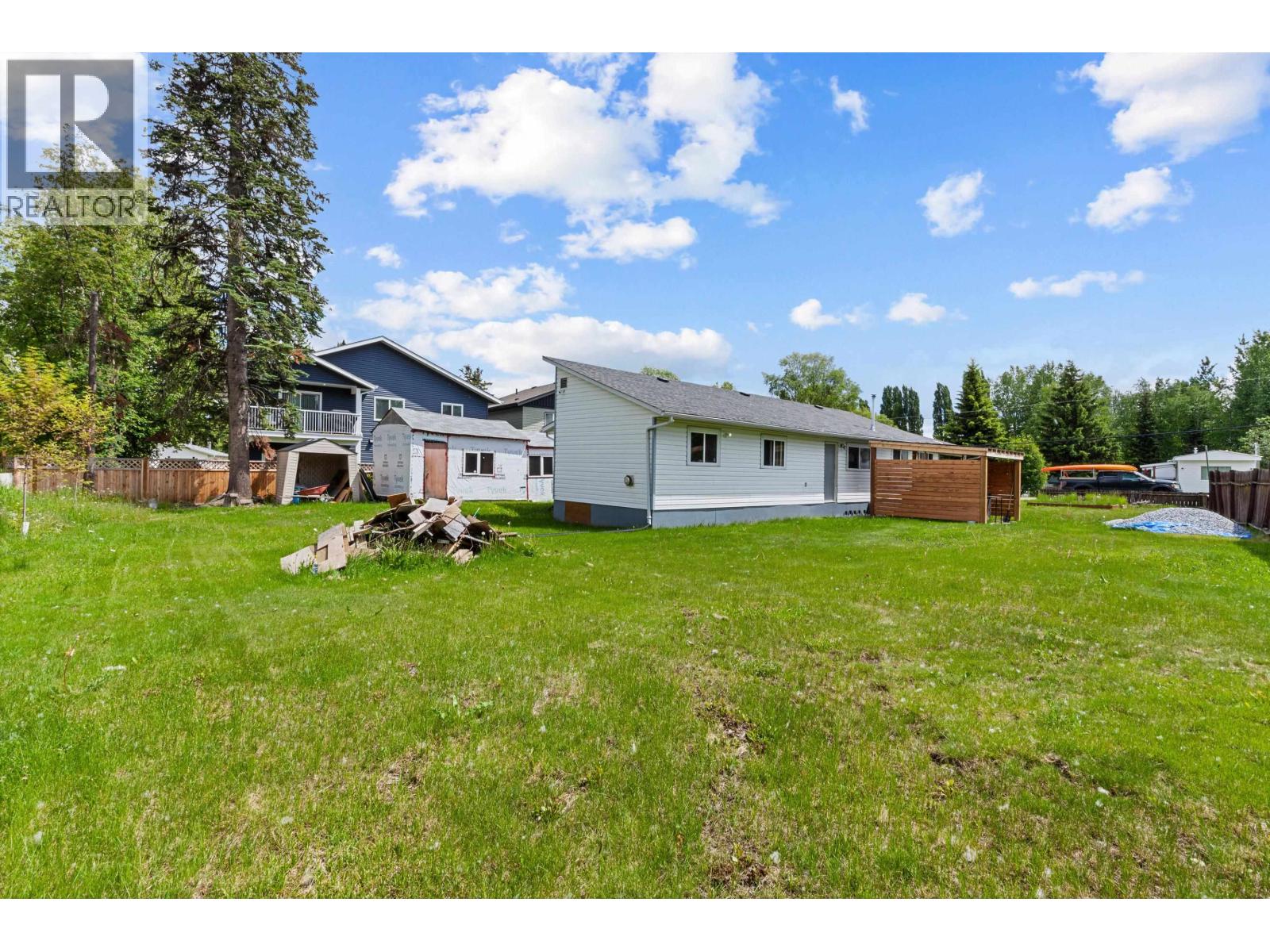 Backyard of 3596 EDEN DRIVE · Prince George, BC