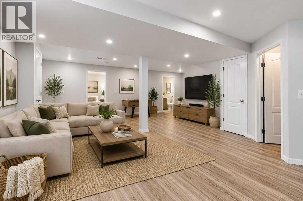 Lower Level Rec Room Virtually Staged