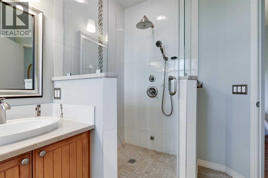 Featuring a large steam shower