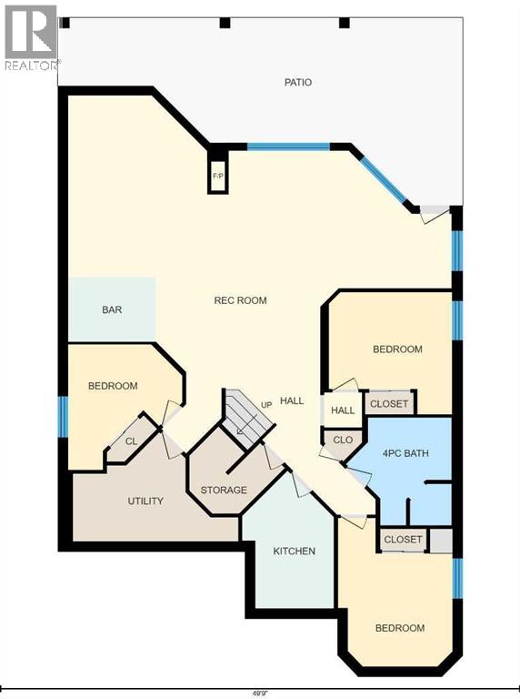 Lower level floor plan