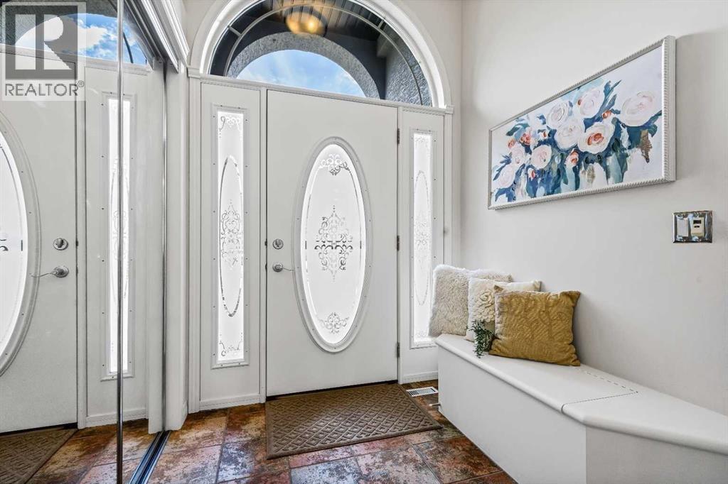 A welcoming vestibule with French doors
