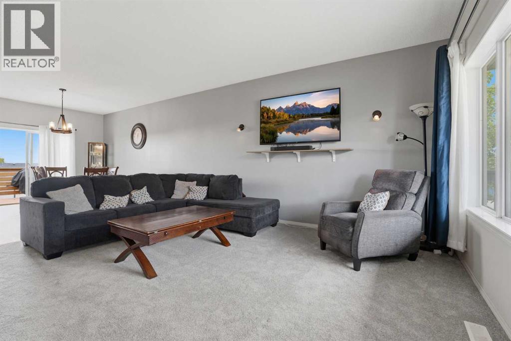 Spacious open-concept living area