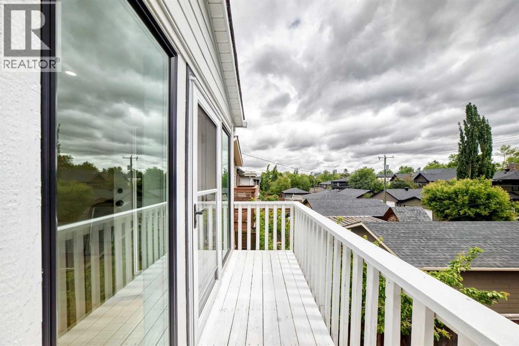upper balcony with city view