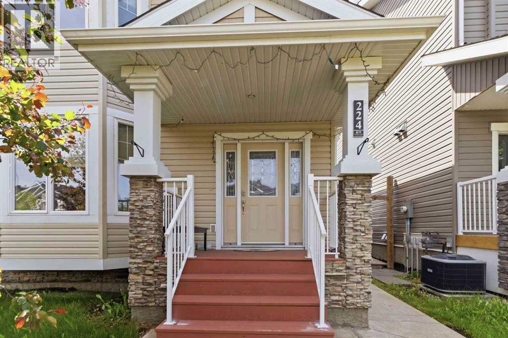 Wide stairs front veranda
