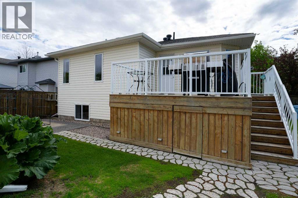 Back yard and deck