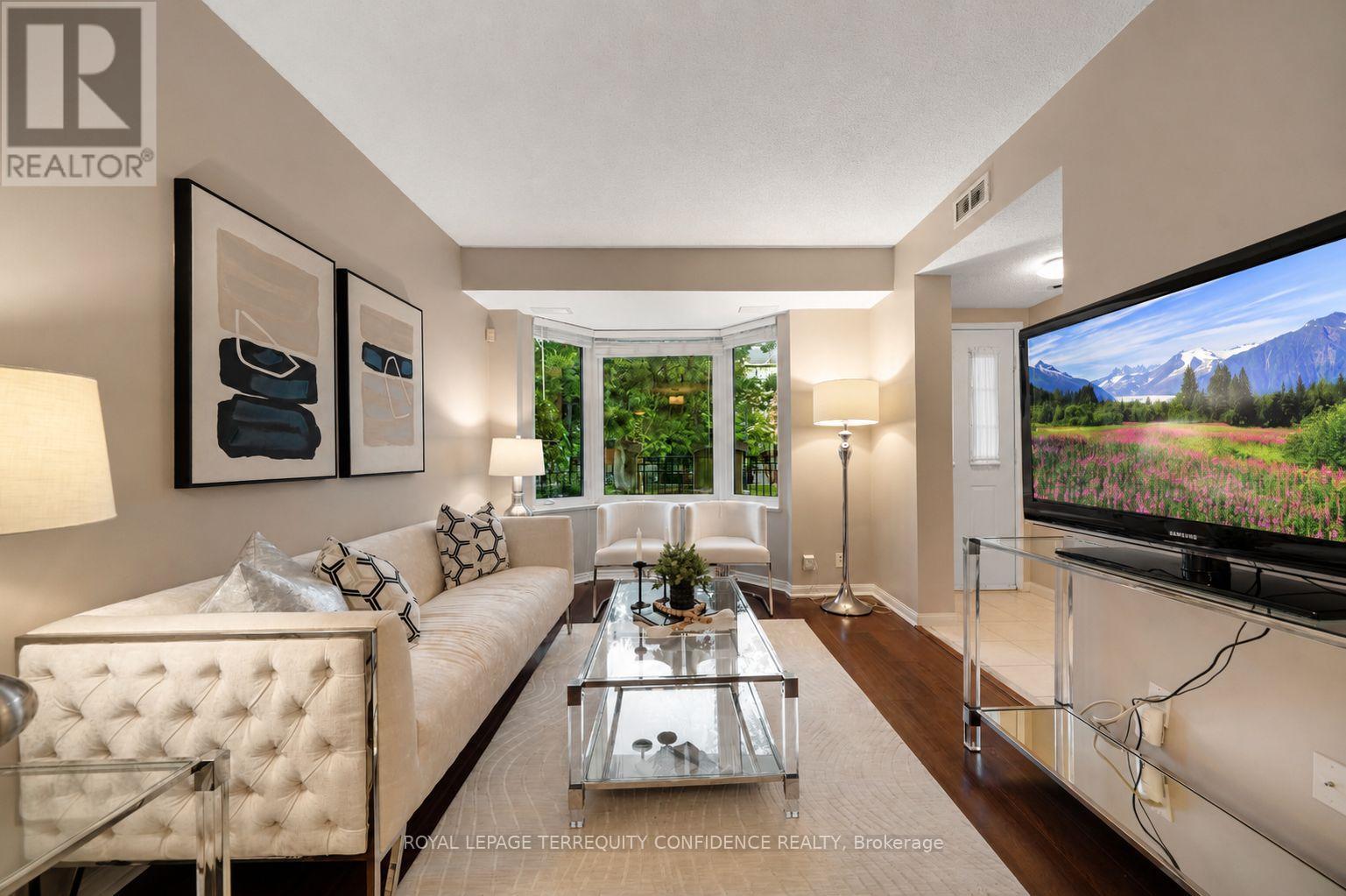 Living Rm O/ Looks Private Park. Enhanced with AI.