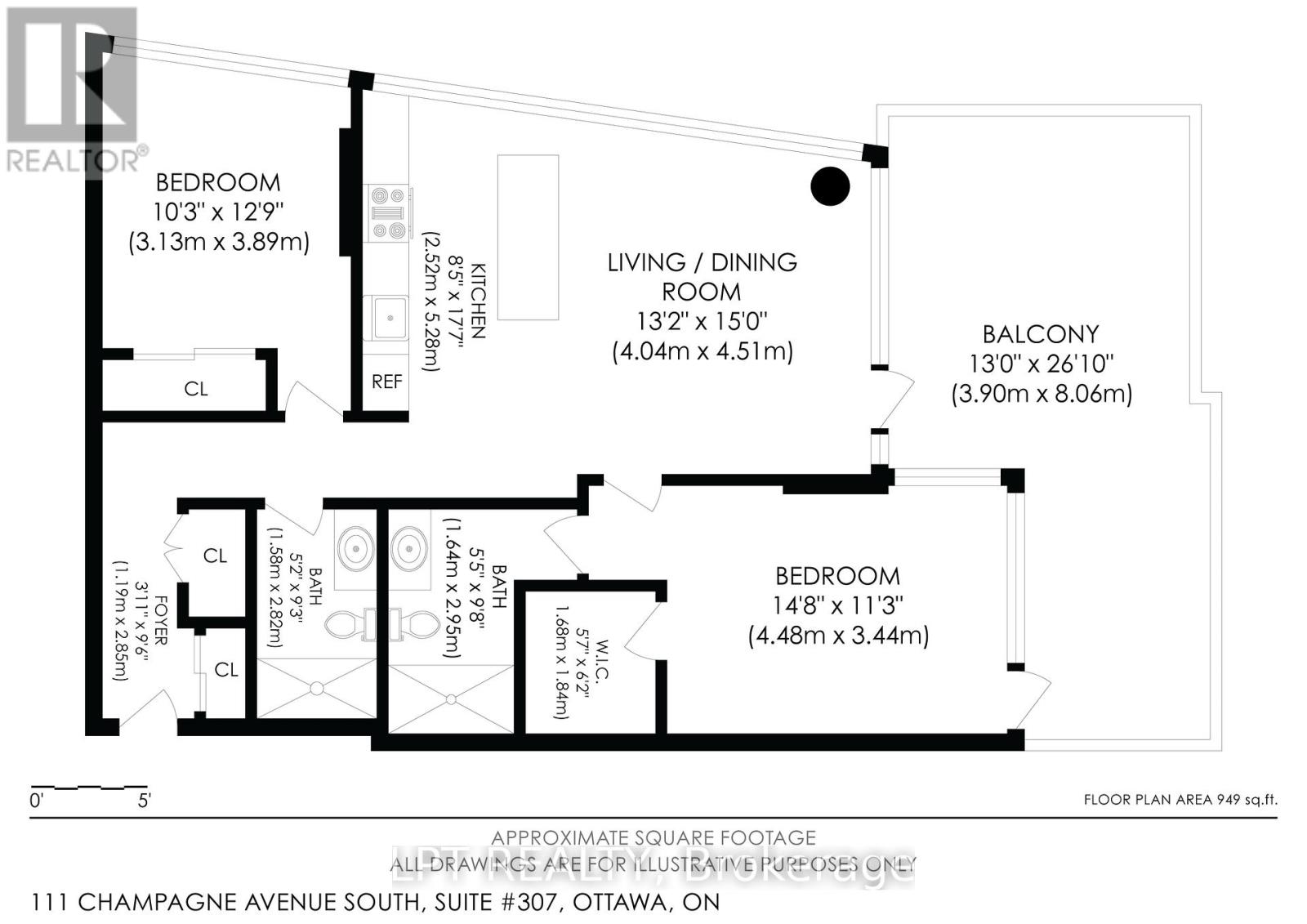 2 Bed, 2 Bath Apartment for Rent in Ottawa – 307 – 111 CHAMPAGNE AVENUE S, Ottawa – MLS# X13448348 - Image 45