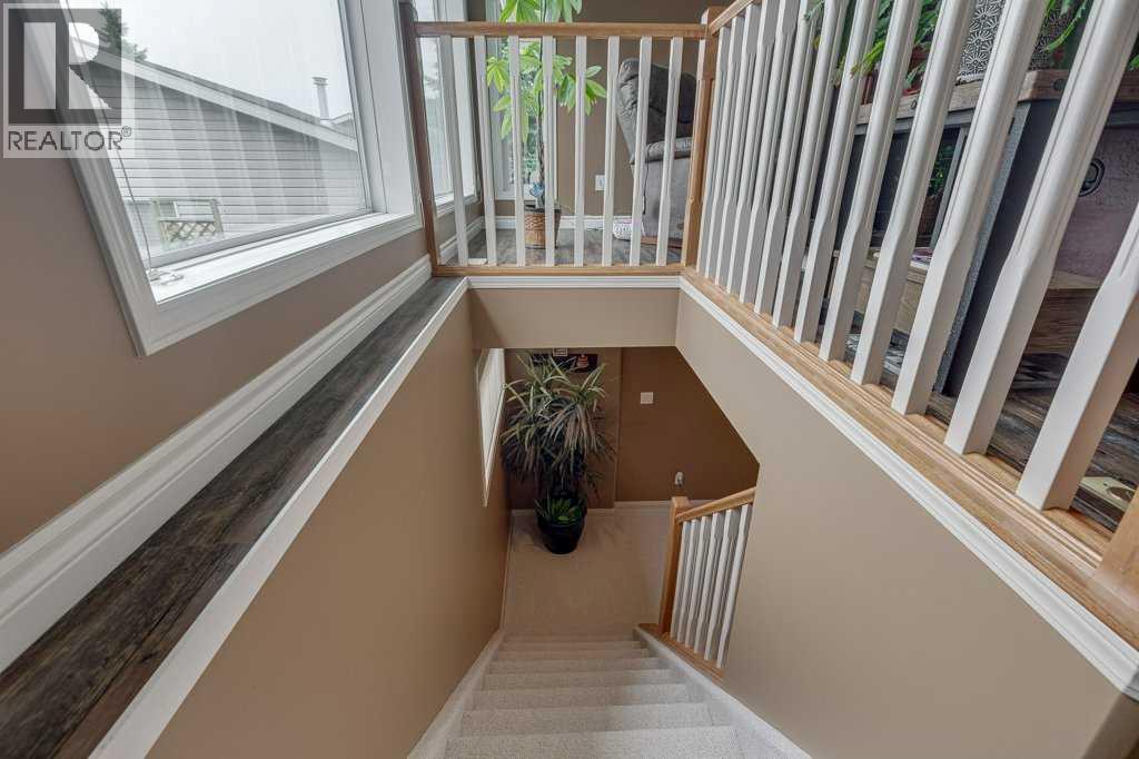 Bright stair access to the finished basement