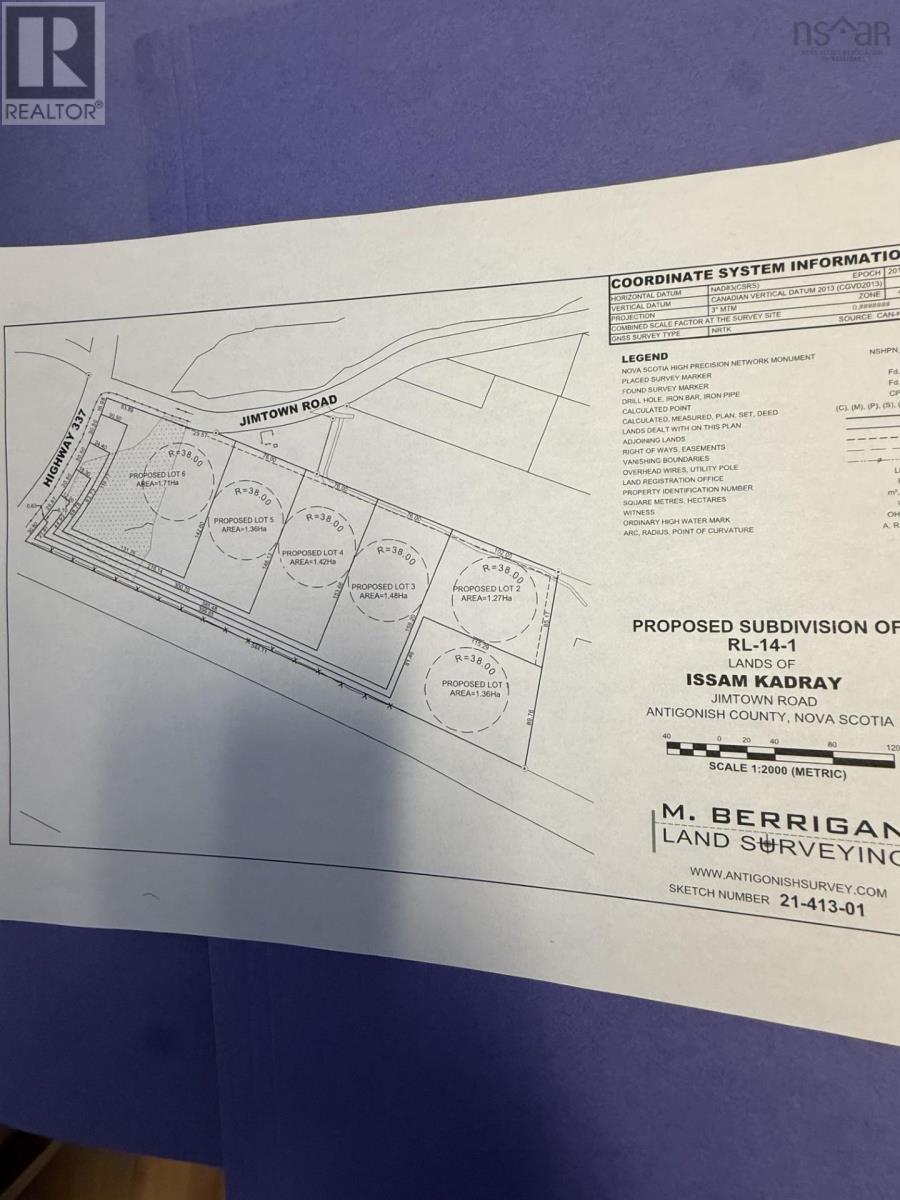 Property 7 of 7 of 21 acres JIMTOWN ROAD, ANTIGONISH HARBOUR, N.S.