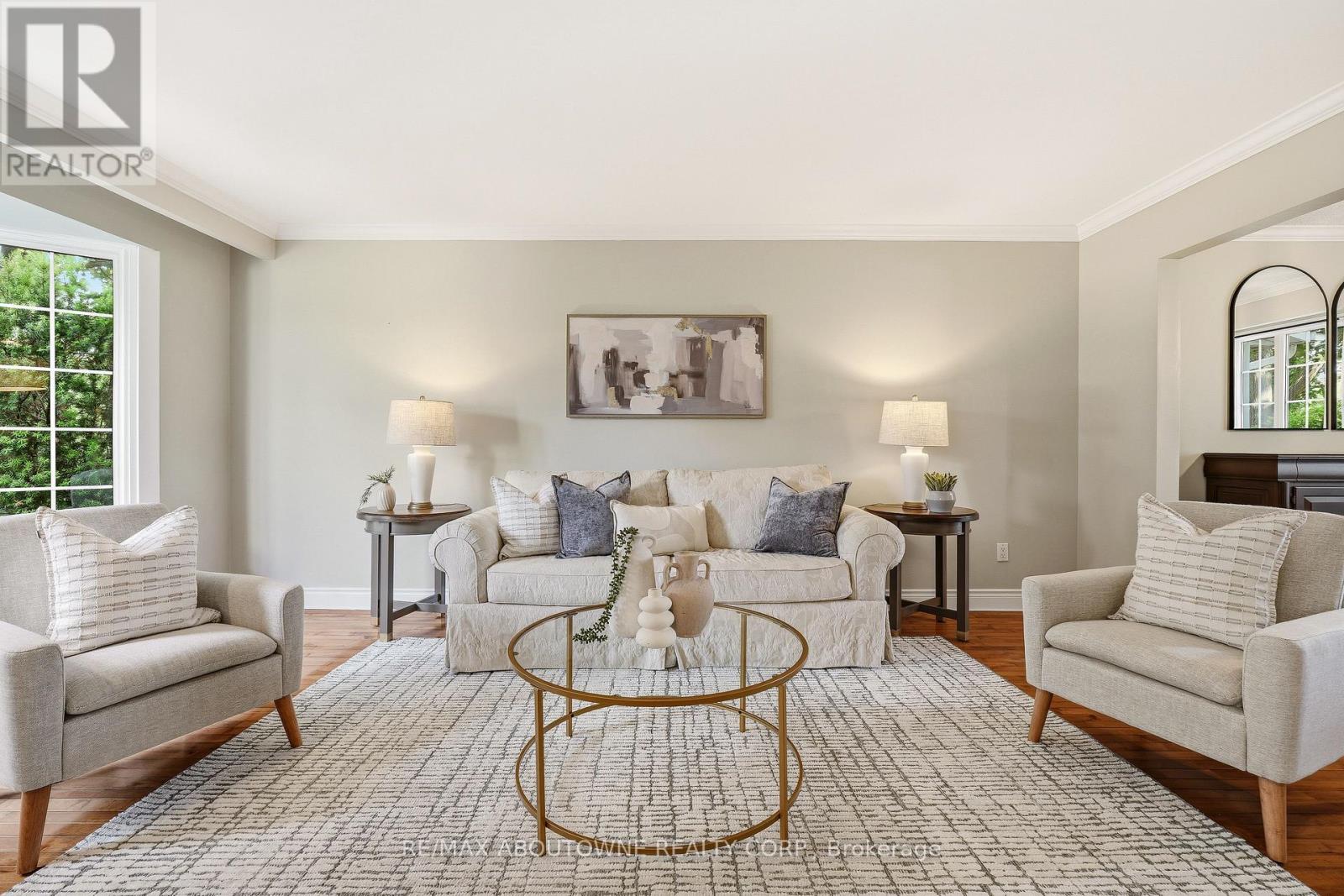 real strip hardwood floors throughout main floor
