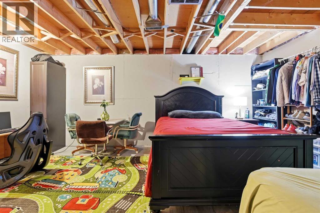 The partially finished basement includes a large rec room (currently being used as a fourth bedroom), a 3-piece bathroom, and plenty of storage with laundry and utility space