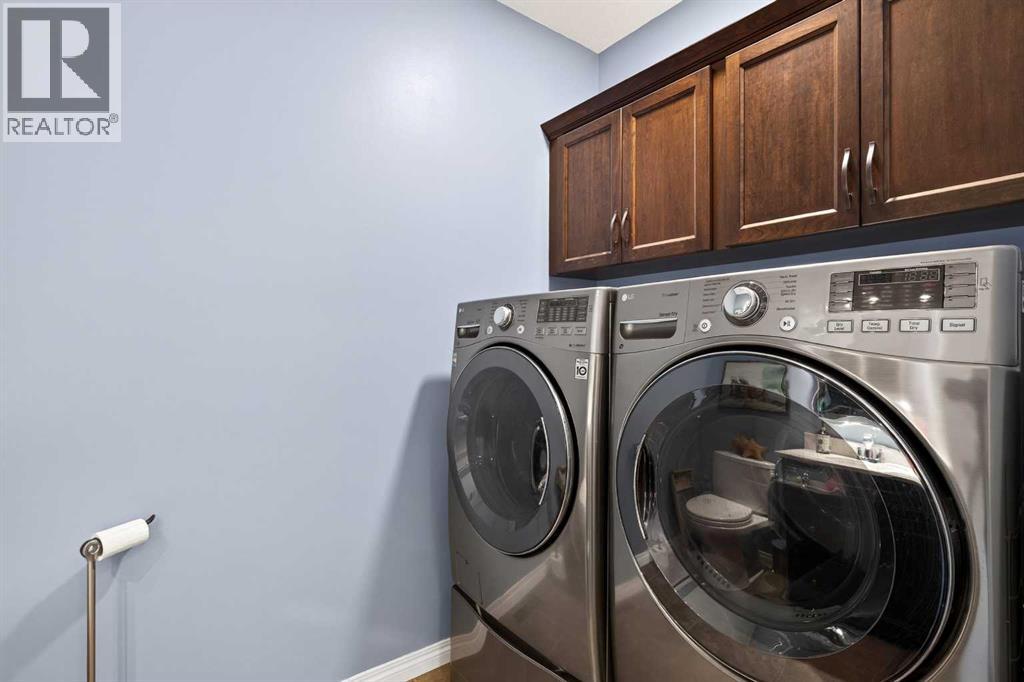 With laundry and extra storage!