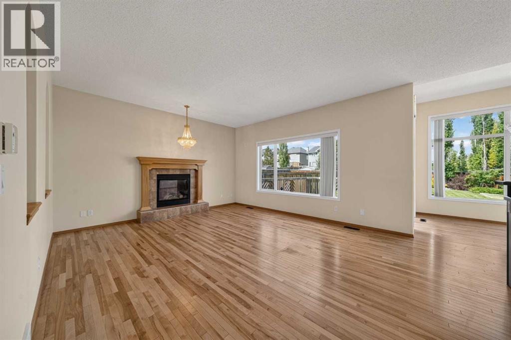 The large windows create a bright and open main floor