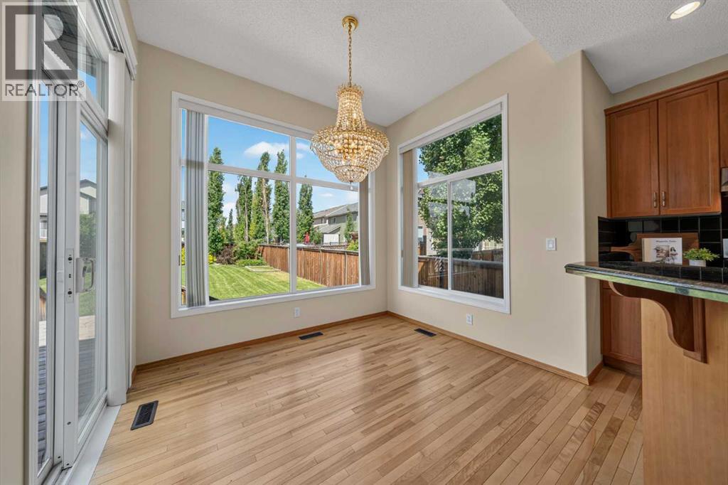 Wonderful views of the backyard from the eating nook and kitchen