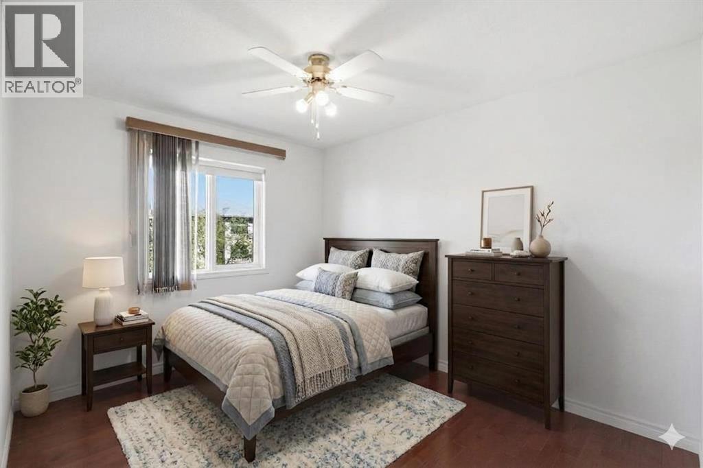 Virtually staged bedroom