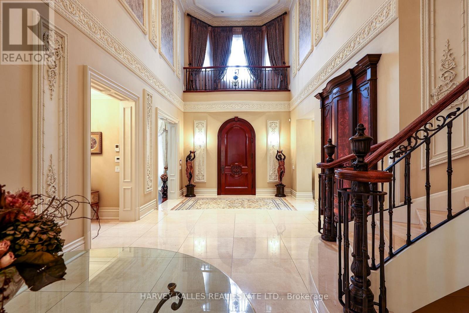 Grand heated marble foyer