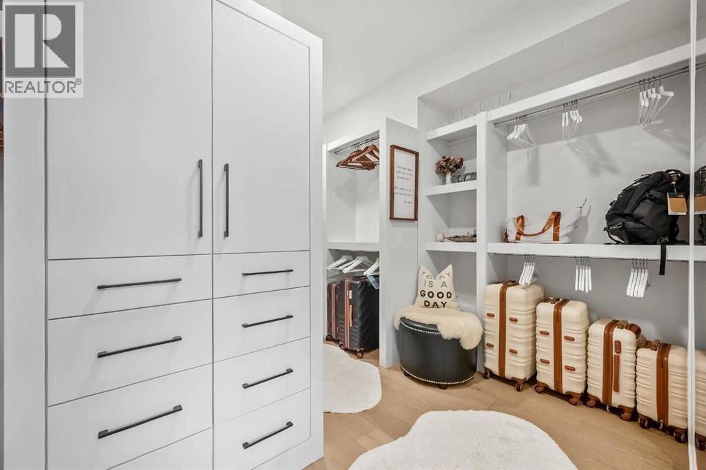 Walk-in closet with organizer