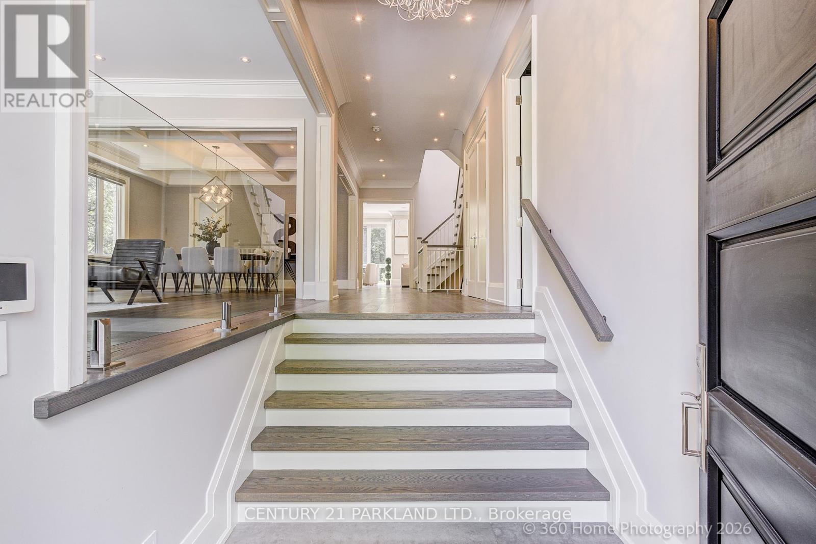 Stairs leading to the main floor