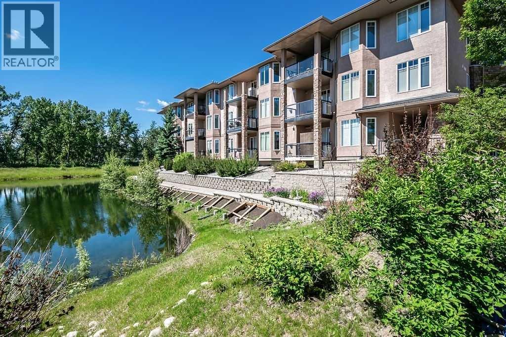 Pond view from front of building