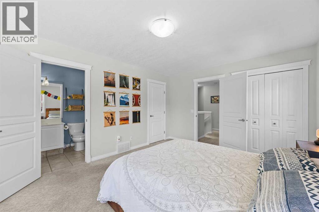 The primary suite offers both a walk in closet and a private three piece ensuite, a rare and welcome upstairs convenience