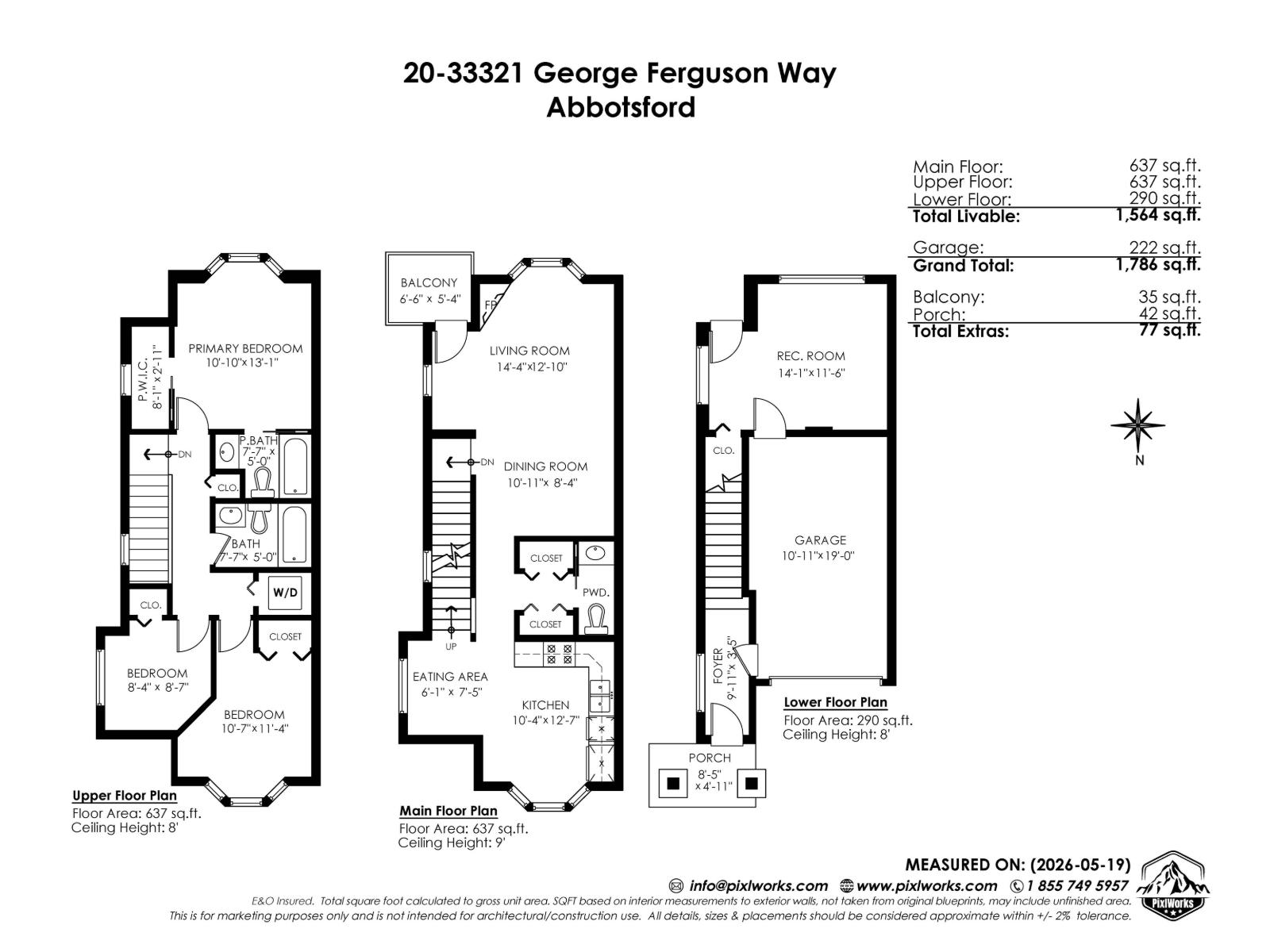 3 Bed, 3 Bath House for Sale in Abbotsford – 20 33321 GEORGE FERGUSON WAY, Abbotsford – MLS# R3126717 - Image 36
