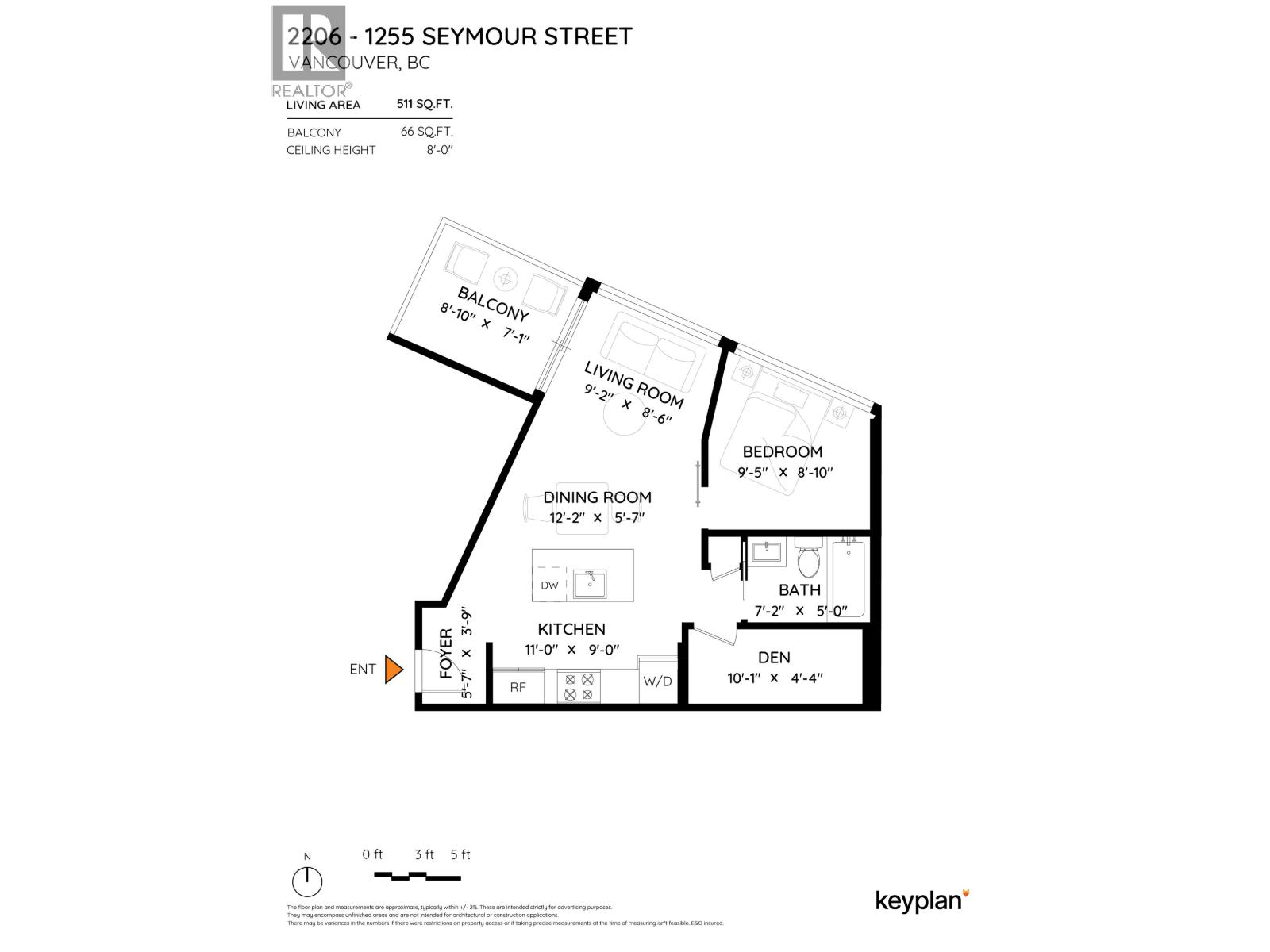 1 Bed, 1 Bath House for Sale in Vancouver – 2206 1255 SEYMOUR STREET, Vancouver – MLS# R3138879 - Image 18