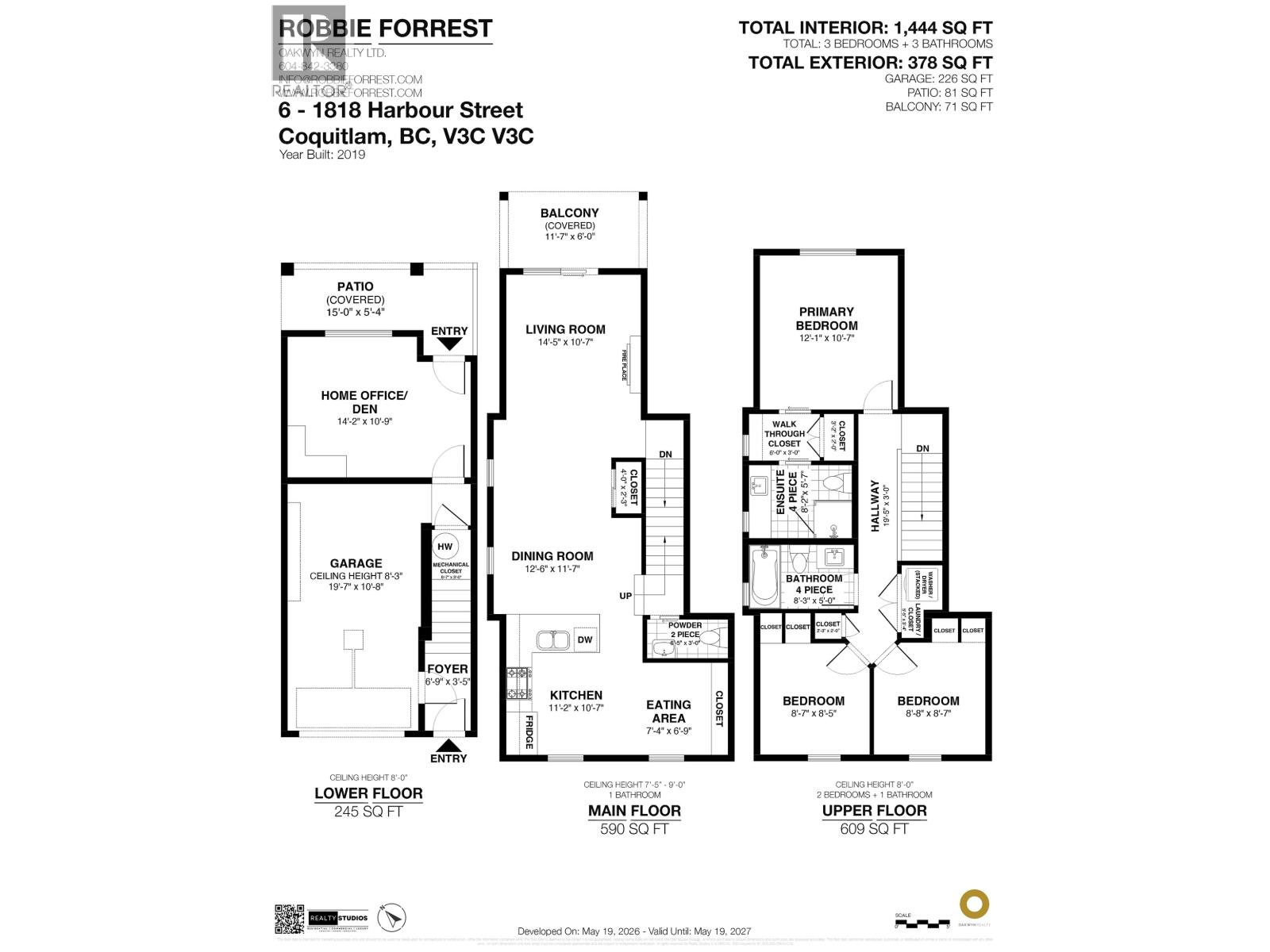 6 1818 HARBOUR STREET, Port Coquitlam